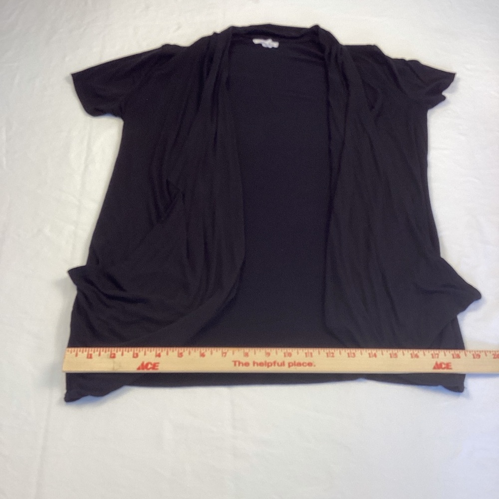 Maurices Black Short Sleeve Cardigan Sz S - Picture 11 of 11